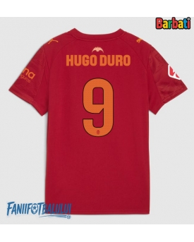 Valencia Hugo Duro #9 Tricou Fotbal Replică 2025-26 Barbati Deplasare